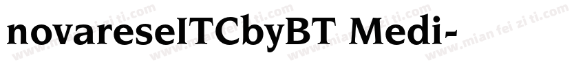 novareseITCbyBT Medi字体转换